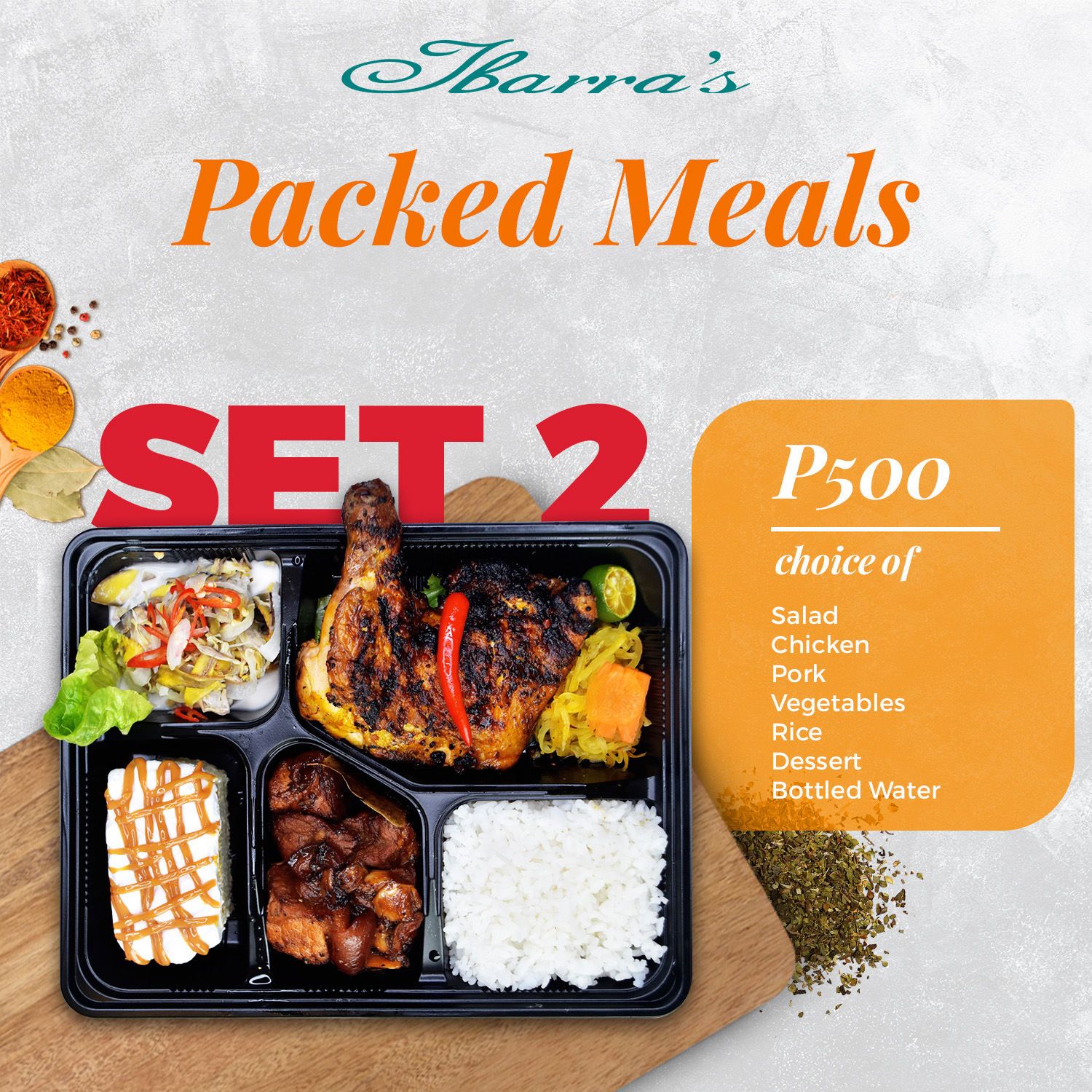 Packed Meals by Ibarra’s Ibarras Party Venues
